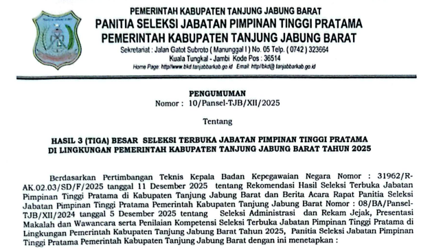 PENGUMUMAN 1